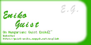 eniko guist business card